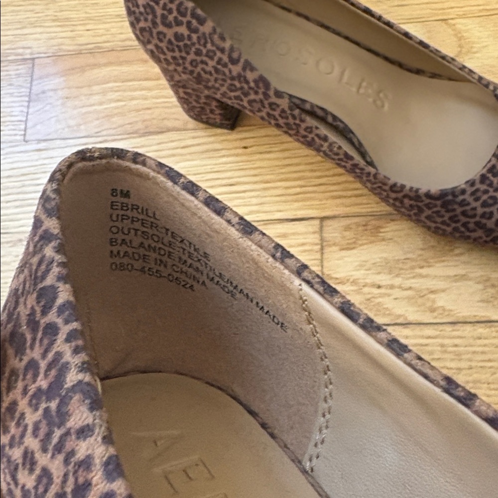 AEROSOLES Leopard Print Heels - Picture 7 of 8